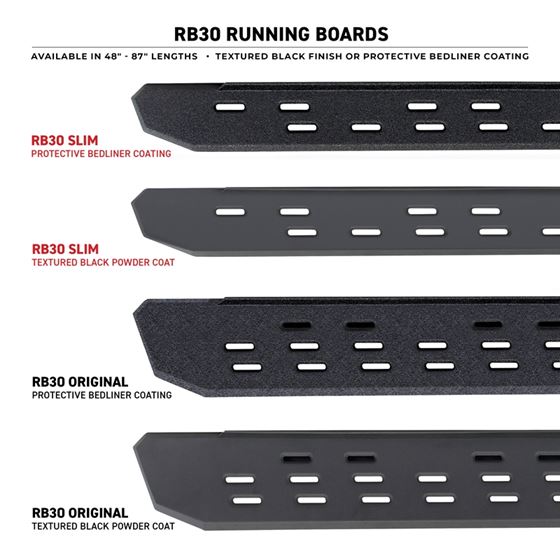 RB30 Running Boards with Mounting Bracket Kit - Double Cab Only (69643280T) 3