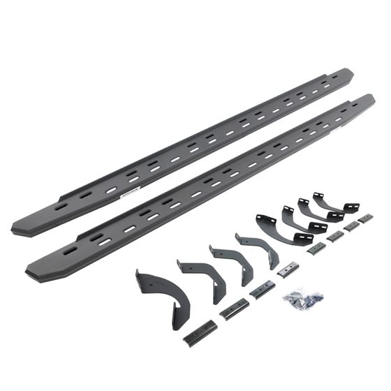 RB30 Slim Line Running Boards with Brackets Kit - Crew Max Only (69643687SPC) 1