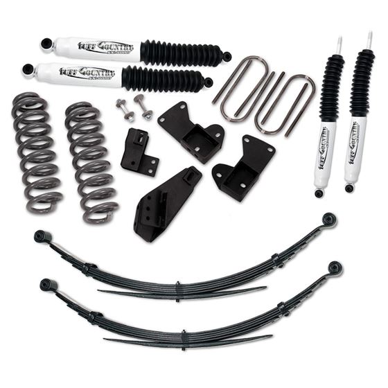25 Inch Lift Kit 8196 Ford F150Bronco with Rear Leaf Springs and SX8000 Shocks Tuff Country 1