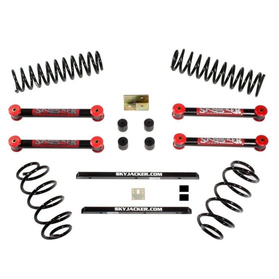Jeep TJ Standard Lift Kit 25 Inch Lift Includes FrontRear Coil Springs Lower Links Rear Track Bar Re