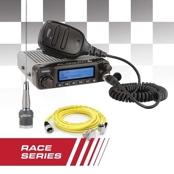Race Radio Kit - Rugged M1 RACE SERIES Waterproof Mobile with Antenna - Digital and Analog 1