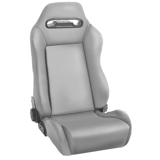 Sport Front Seat Reclinable Gray; 76-02 Jeep CJ/Wrangler YJ/TJ