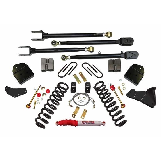 Lift Kit 4 Inch Lift 4Link Conversion 0507 Ford F250 Super Duty Includes Front Variable Coil Springs
