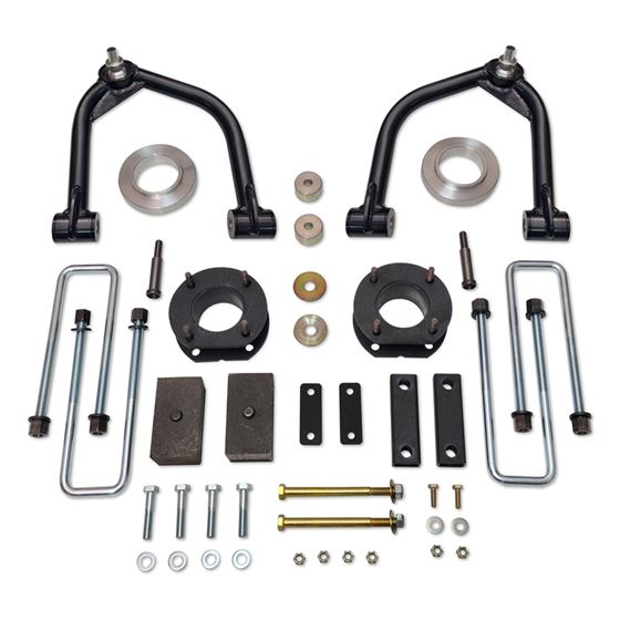 4 Inch UniBall Lift Kit 0719 Toyota Tundra 4x4  2WD w Rear Shock Extension Brackets Excludes TRD Pro