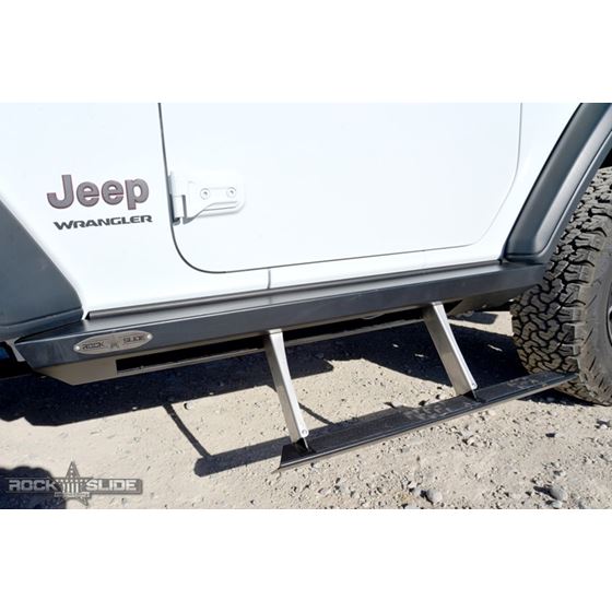 Jeep JL Side Step Sliders For 2024 Wrangler JL 2 Door Models Drivers Side Sub Part (BD-SS-301-JL2D)