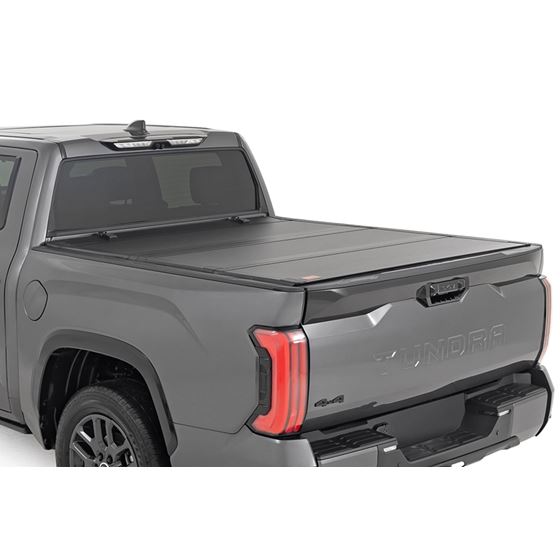 Hard Tri-Fold Flip Up Bed Cover 5'7" Toyota Tundra 2WD/4WD (2022-2024) (49514551) 1