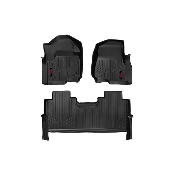 Floor Mats Front and Rear Ford F-250/F-350 Super Duty 2WD/4WD (2017-2024) (M-51712) 1