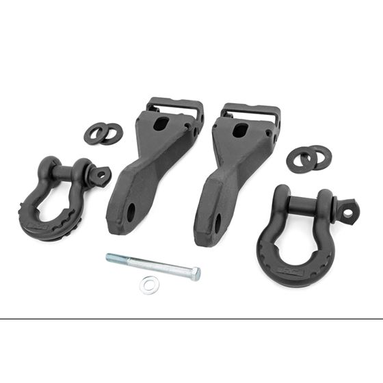 Tow Hook Brackets D-Ring Combo Chevy Silverado 1500 2WD/4WD (2014-2018 and Classic) (RS170) 1