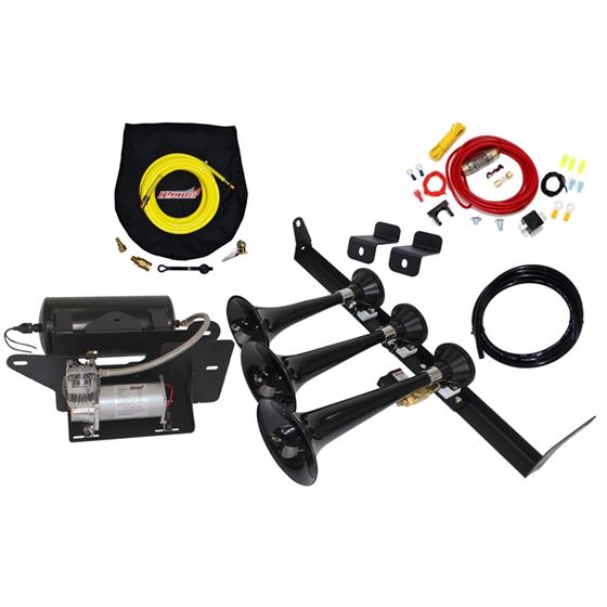 BoltOn Ford F150 Train Horn System With 230 Triple Train Horn And 150 Psi Sealed Air System 1