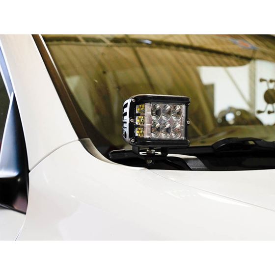 10-21 Lexus GX 460 Low Profile LED Ditch Light Brackets Kit (2) 3X2 18W