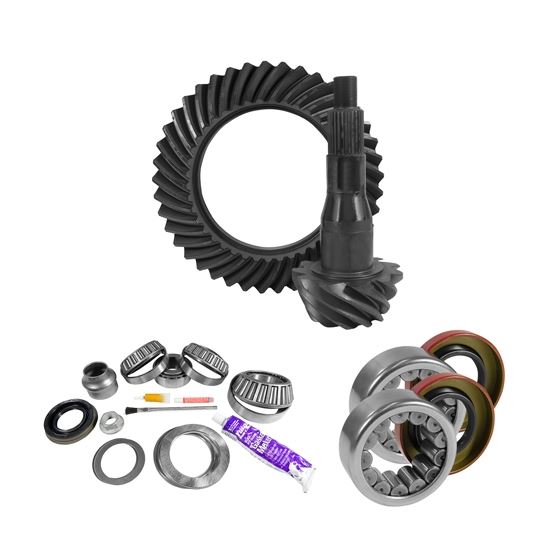9.75" Ford 3.73 Rear Ring and Pinion Install Kit Axle Bearings and Seal 1
