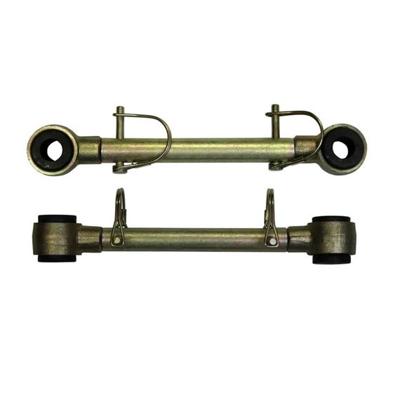 Sway Bar Extended End Links Disconnect Front Lift Height 225 Inch Double Black Rubber Bushings 7683