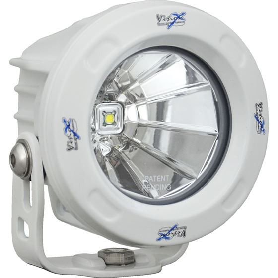 Optimus Round White 1 10W LED 60 Flood 2 Light Kit (9148991) 1 2