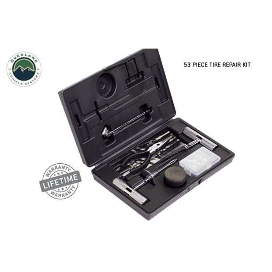 Tire Repair Kit - 53 Piece Kit With Black Storage Box