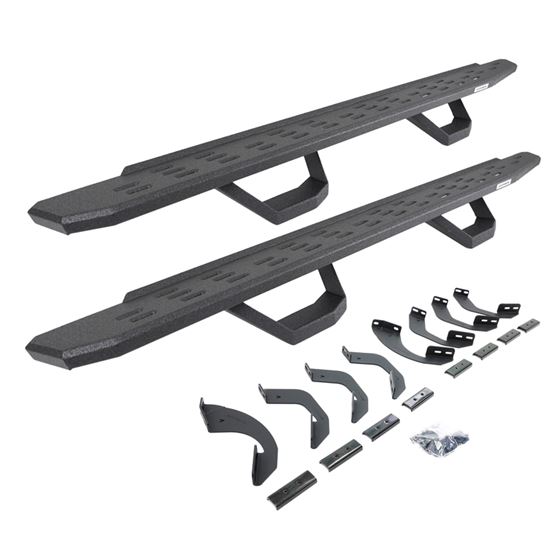 RB30 Running Boards with Brackets 2 Pairs Drop Steps Kit - Double Cab (6964358020T) 1