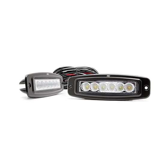 6 Inch Chrome Series LED Lights Flush Mount Pair (70916) 1