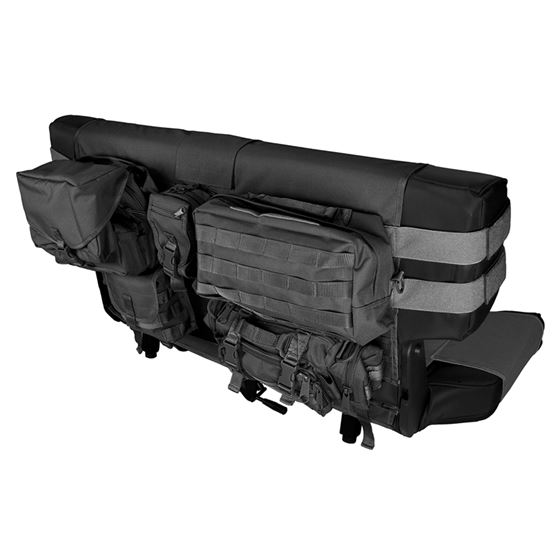 Rear Cargo Seat Cover Black; 76-06 Jeep CJ/Wrangler YJ/TJ