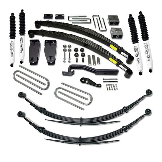 6 Inch Lift Kit 8896 Ford F250 with Rear Leaf Springs and SX8000 Shocks Fits with 351 Engine Tuff Co