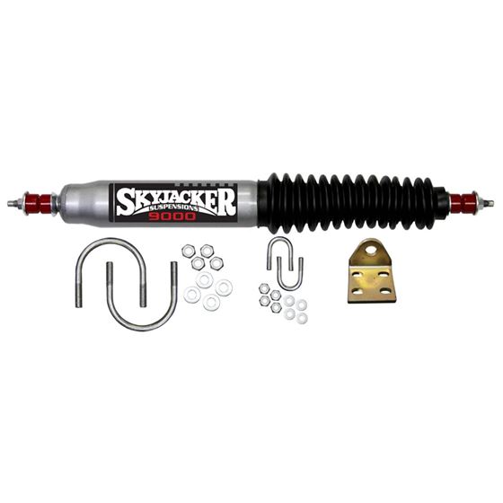 Steering Stabilizer Single Kit For Use wStraight Axle Silver wBlack Boot Skyjacker 1