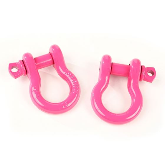 D-Ring Shackles 3/4-Inch Pink Steel Pair