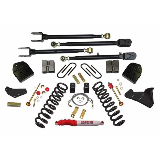 Lift Kit 4 Inch Lift 4Link Conversion 0507 Ford F250 Super Duty Includes Front Softride Coil Springs