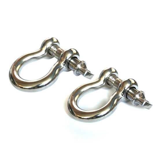 D-Ring Shackles  3/4 Inch Stainless Steel Pair