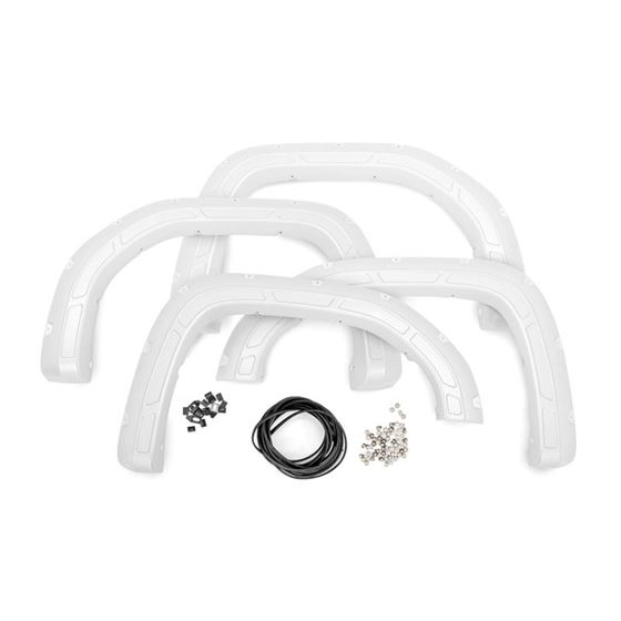 Fender Flares Defender GAZ Summit White GMC Sierra 1500 2WD/4WD (19-24) (A-G11950-GAZ) 1