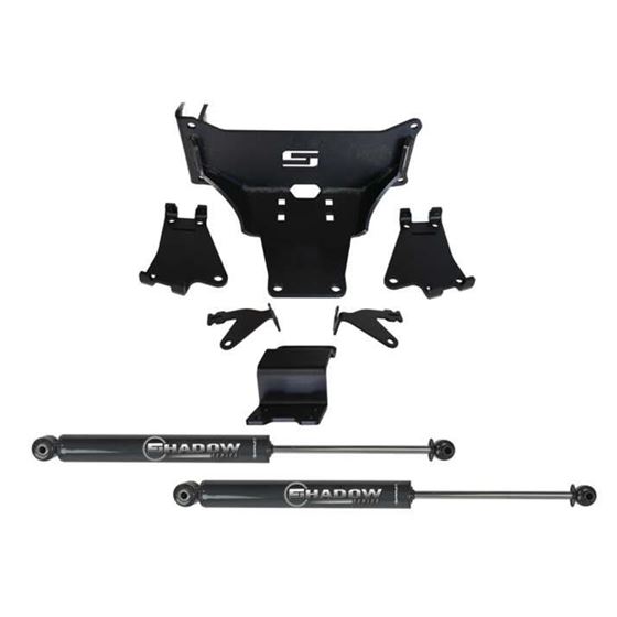 Dual Steering Stabilizer Kit-w/ Shocks-05-22 F250/350 4WD-No Lift Req (92741) 1