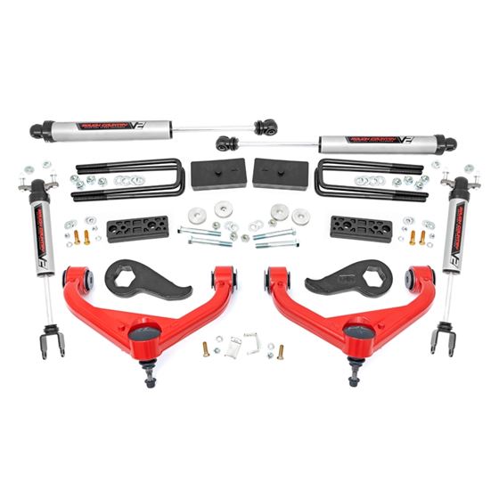 3 Inch Lift Kit UCAs V2 w/ Overloads Chevy/GMC 2500HD (20-24) (97770RED) 1