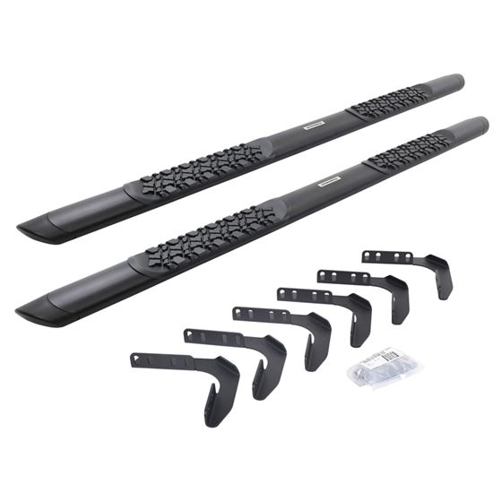 V-Series V3 Aluminum Side Steps and Mounting Brackets Kit - Textured Black (V3418087T) 1