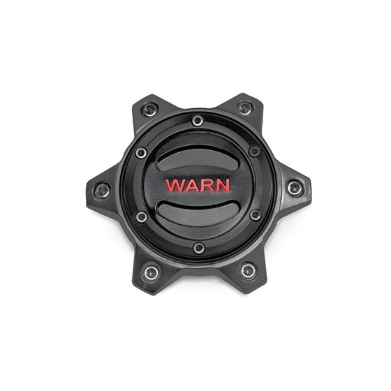 Optional Black/Red Center Cap for Black WARN EPIC 6-lug wheels Replaces standard gold center cap (10