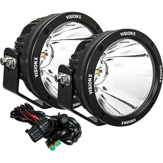 Pair Of 67 Single Source 70 Watt Cannon Cg2 Lights Including Harness Using Dtp Connectors 1