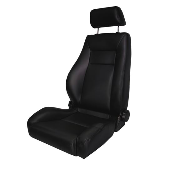 Ultra Front Seat Reclinable Black; 76-02 Jeep CJ/Wrangler YJ/TJ