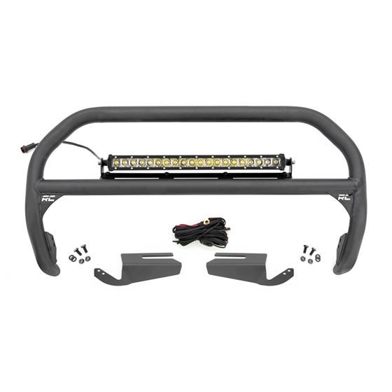 Nudge Bar - 20 Inch Chrome Single Row LED - OE Modular Steel - Ford Bronco (21-23) (51103) 1