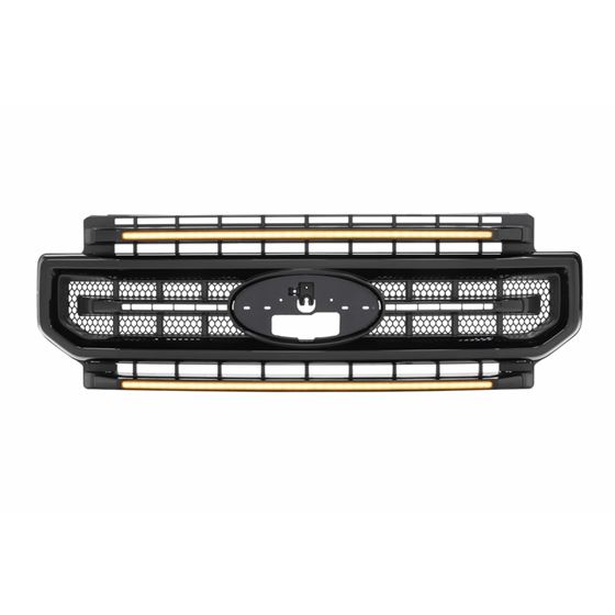 XBG LED Grille: Ford Super Duty (20-22) (Gloss Black / Amber DRL) (XBG11) 3