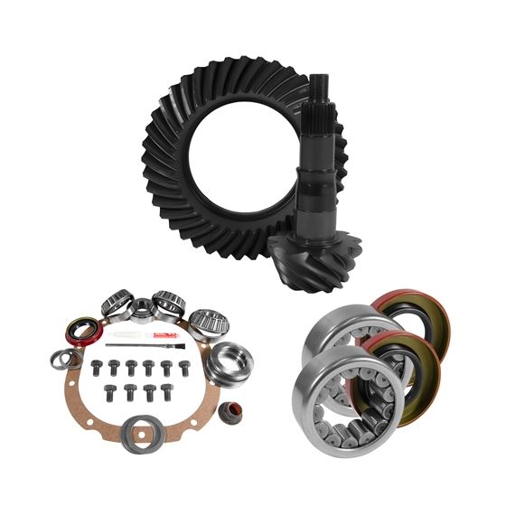 8.8" Ford 4.56 Rear Ring and Pinion Install Kit 2.99" OD Axle Bearings and Seals 1