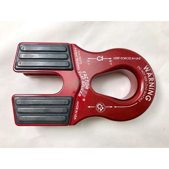 Winch Line Shackle Mount Splice On Foldable Red 1