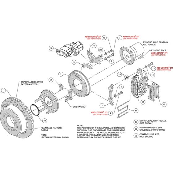 Forged Dynapro Low-Profile Rear Electronic Parking Brake Kit 3