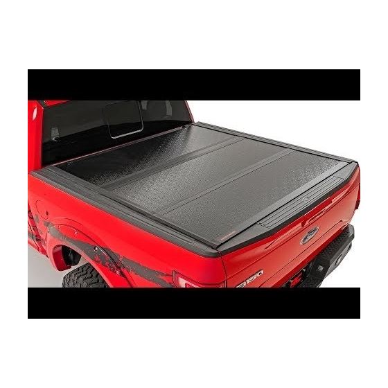 Dodge Low Profile Hard TriFold Tonneau Cover 1920 RAM 1500 QuadMega Cab 55ft Bed WO RAMbox 1