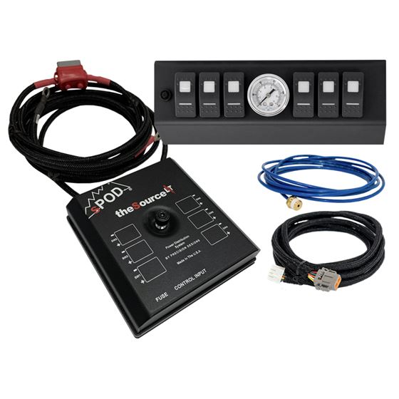 SourceLT w Air Gauge and Red LED Switch Panel for JK 20092018 1