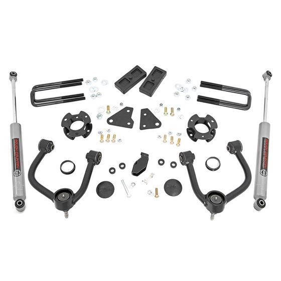 3.5 Inch Leveling Kit w/N3 Shocks 19-20 Ranger 4WD Rough Country 1