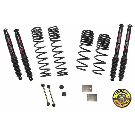 Suspension Lift Kit wShock 115 Inch Lift 1819 Jeep Wrangler WFront And Rear Dual RateLong Travel Ser