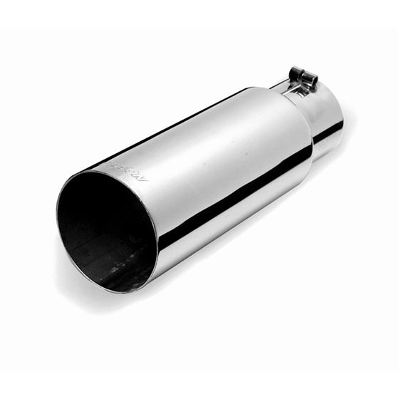 Stainless Rolled Edge Angle Exhaust Tip 500639