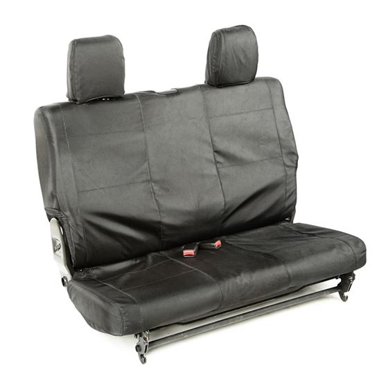 Ballistic Seat Cover Rear Black 2 Door; 07-10 Jeep Wrangler JK