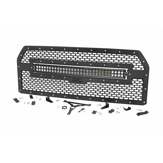 Ford Mesh Grille w30 Inch Dual Row Black Series LED 1517 F150 1