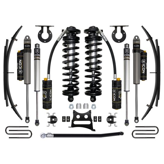 11-16 Ford F250/F350 2.5-3" Lift Stage 4 Coilover System w/ Leaf Springs (K63194) 1