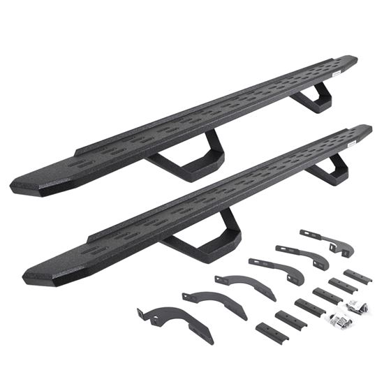 RB30 Running Boards W/Mounting Brackets 2 Pairs Drop Steps Kit -Double Cab Only (6964328020T) 1
