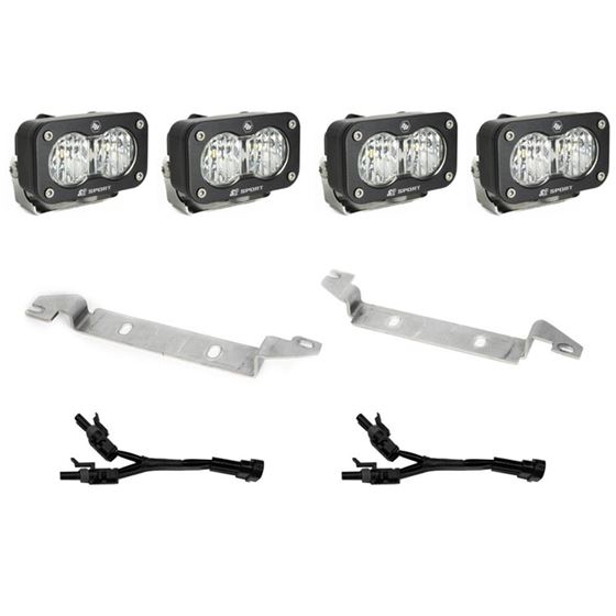 S2 Sport Dual Fog Pocket Light Kit - 2024-On Tacoma (Wide Cornering Clear) (448238) 1