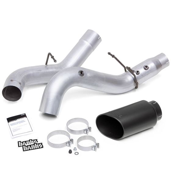 Monster Exhaust System Single Exit Black Tip for 20-23 Chevy/GMC 2500/3500 (48997-B) 1