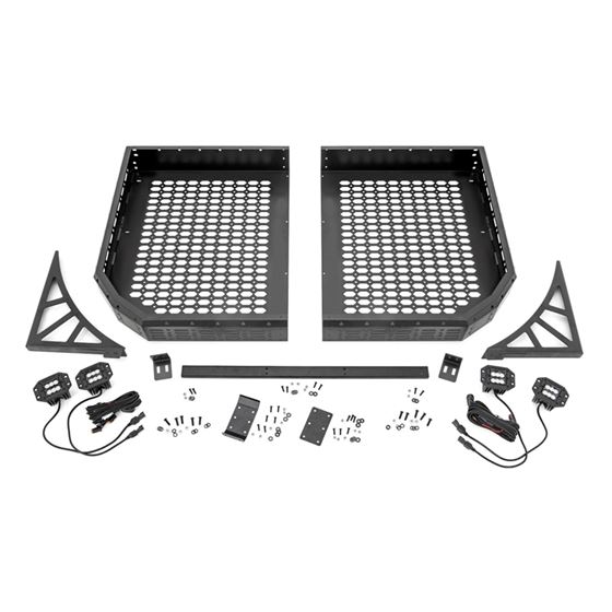 Cargo Rack Dual 2" Black LED Pairs Flush Mount Polaris Ranger 1000/Ranger XP 1000 (93057) 1